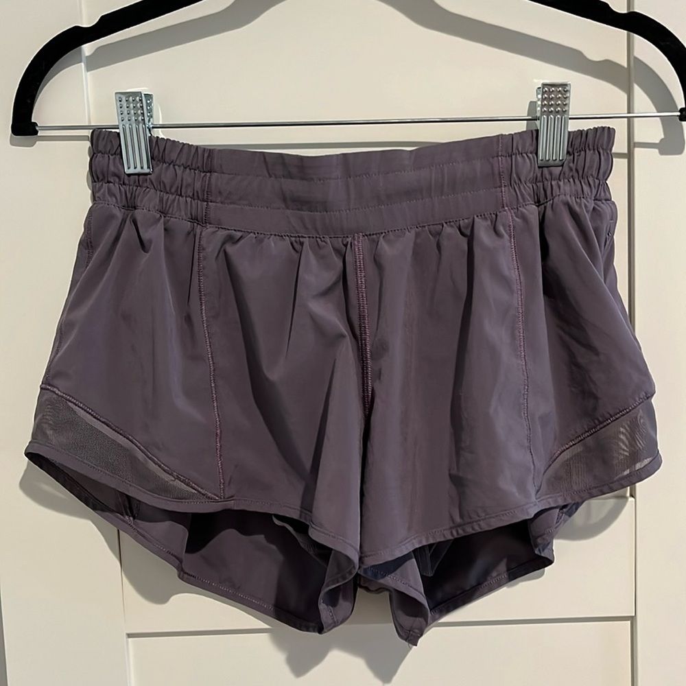 Purple lulu lemon shorts size 8 reg